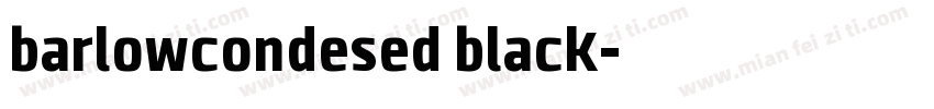barlowcondesed black字体转换